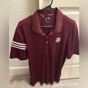 Texas A&M Adidas Polo, Mens, L, Maroon
